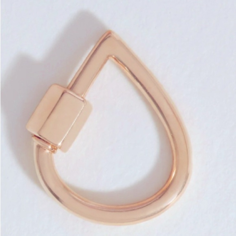 Marla Aaron Baby Droplock in Rose Gold